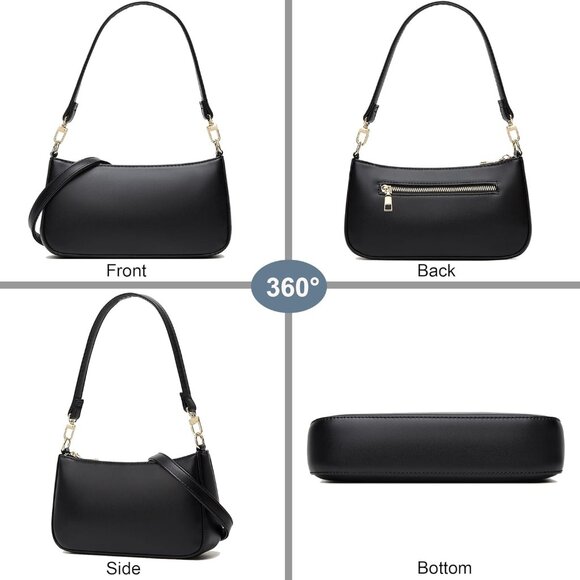 Trendy Hobo Style Vegan Leather Tote - Spacious and Stylish for Every Occasion - Picture 4 of 8